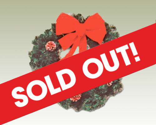 Fresh wreath is sold out