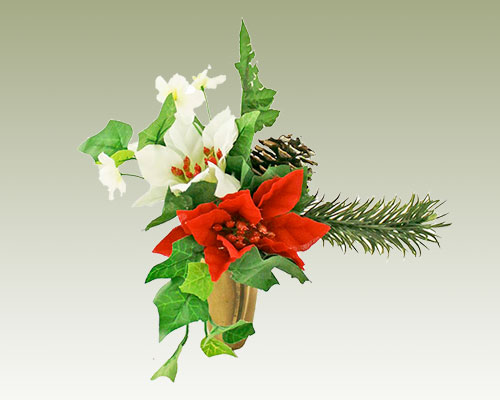 Poinsettia Niche Arrangement